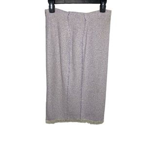 Rebecca Taylor tweed pencil midi skirt lavender